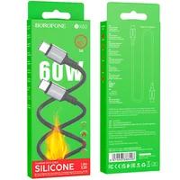 Дата кабель Borofone BX83 Famous PD60W Type-C to Type-C Black