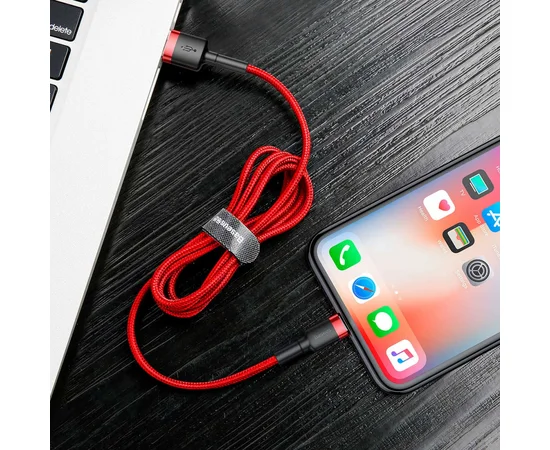 Дата кабель Baseus Cafule Lightning Cable 2A (3m) Красный