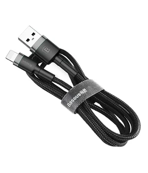 Дата кабель Baseus Cafule Lightning Cable 1.5A (2m) Серый / Черный Дата кабель Baseus Cafule Lightning Cable 1.5A (2m) Серый / Черный