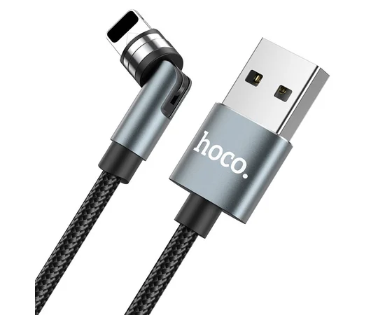 Дата кабель Hoco U94 "Universal magnetic" Lightning (1.2 m) Черный