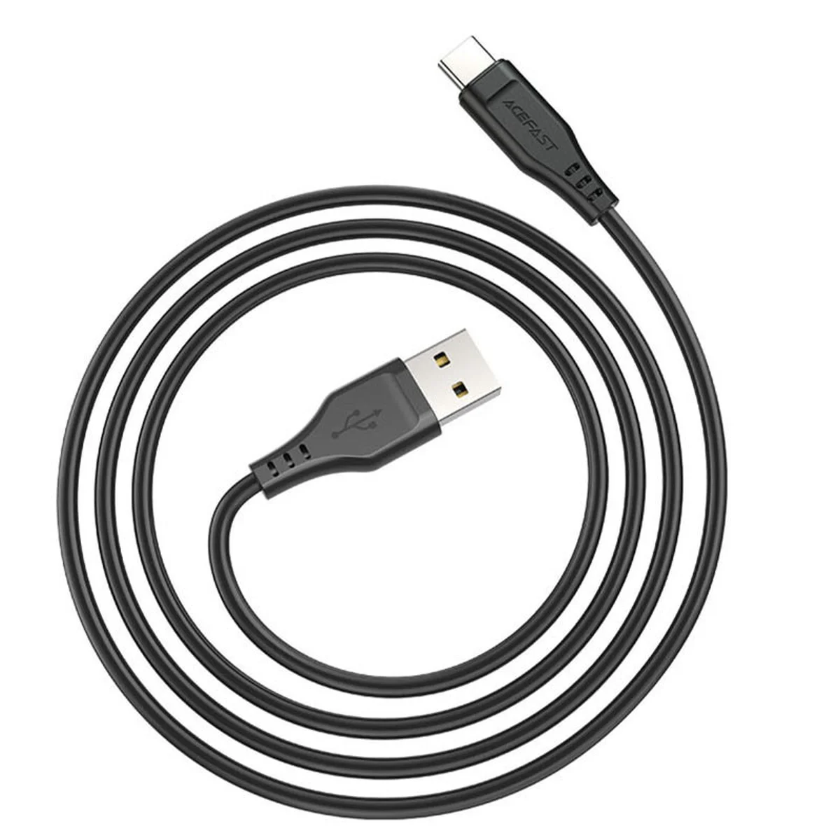 Дата кабель Acefast C3-04 USB-A to USB-C TPE (1m) Black