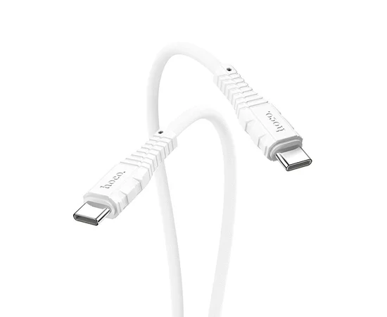 Дата кабель Hoco X67 "Nano" 60W Type-C to Type-C (1m) White