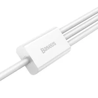 Дата кабель Baseus Superior Series USB to MicroUSB-Lightning-Type-C 3.5A (1.5m) (CAMLTYS) Stellar White