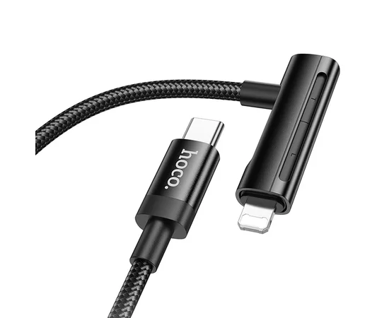 Дата кабель Hoco U135 Incredible 2in1 Type-C to Lightning/Type-C (1m) Black