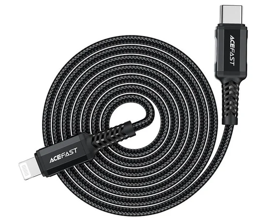 Дата кабель Acefast MFI C4-01 USB-C to Lightning aluminum alloy (1.8m) Black
