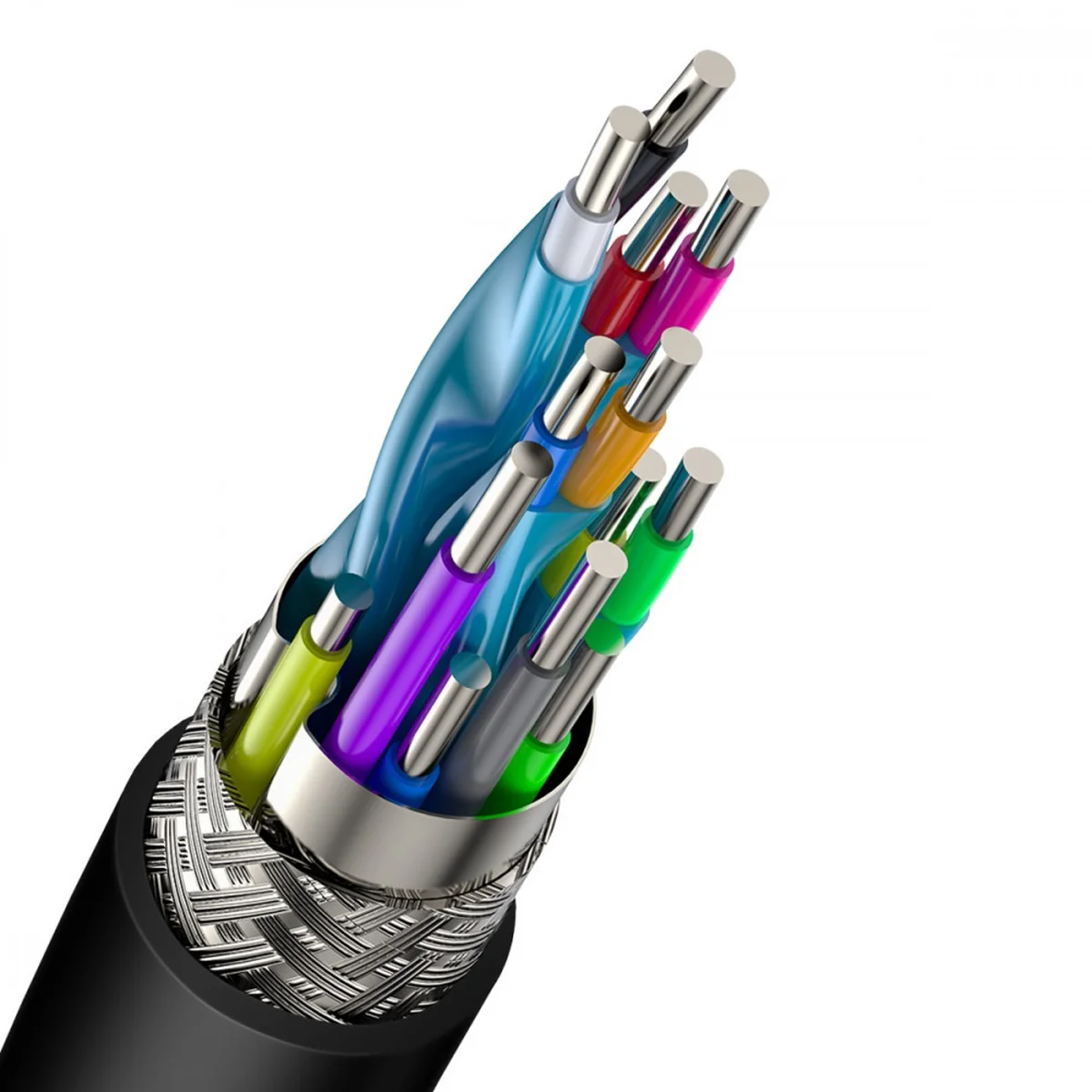 Дата кабель Baseus HDMI Cafule Series 4KHDMI Male To 4KHDMI Male (1m) Чорний