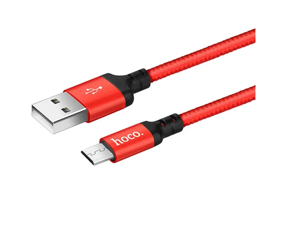 Дата кабель Hoco X14 Times Speed Micro USB Cable (1m) Красный