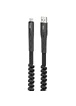 Дата кабель Hoco U78 "Cotton treasure elastic" MicroUSB (1.2М) Черный
