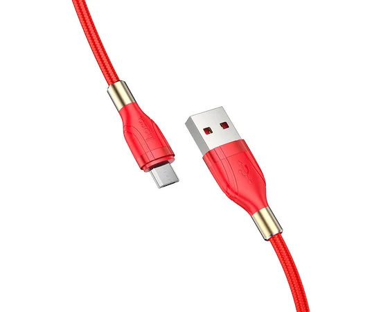 Дата кабель Hoco U92 "Gold collar" MicroUSB (1.2 m) Красный
