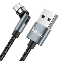 Дата кабель Hoco U94 "Universal magnetic" MicroUSB (1.2 m) Черный