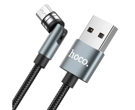 Дата кабель Hoco U94 "Universal magnetic" MicroUSB (1.2 m) Черный