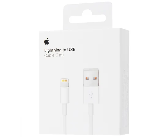 Дата-кабель Apple USB to Lightning original 1m (box) Белый