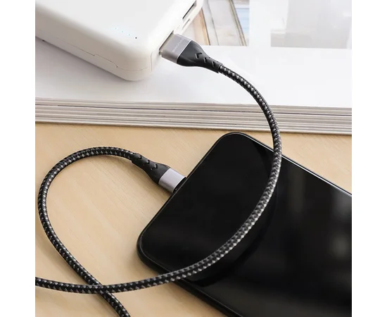 Дата кабель Borofone BU11 Tasteful USB to Lightning (1.2m) Черный