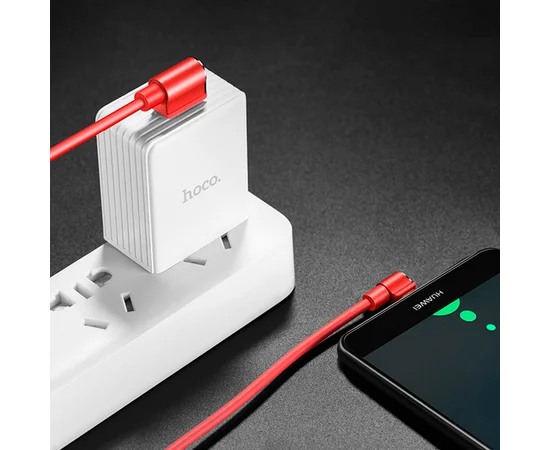 Дата кабель Hoco U37 Long Roam Type-C Cable (1.2m) Красный