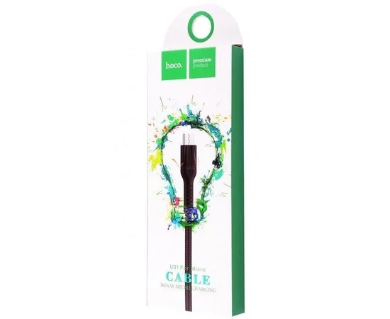 Дата кабель Hoco U31 "Benay" USB to MicroUSB (1m) Черный