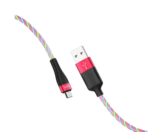 Дата кабель Hoco  U85 "Charming Night" MicroUSB (1М) Розовый