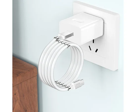 Дата кабель Hoco U91 "Magic magnetic" Type-C (1М) Белый
