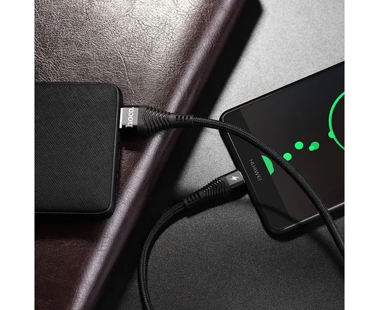 Дата кабель Hoco U53 Flash Type-C Cable (5A) (1.2m) black