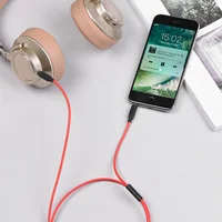 Аудио кабель Aux Hoco UPA12 With Mic (1m) Черный