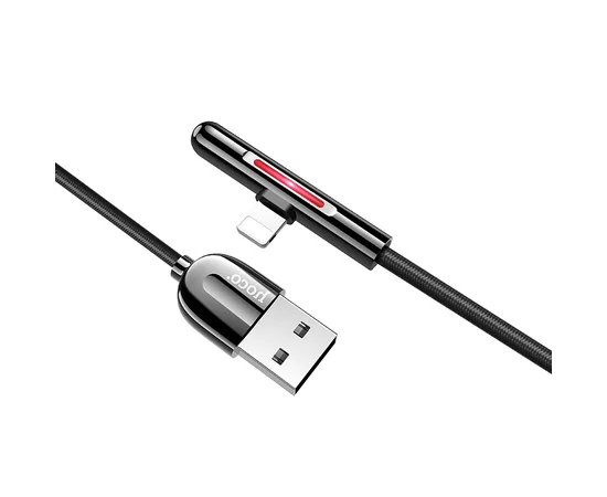 Дата кабель Hoco U65 Colorful Magic USB to Lightning (1.2m) Черный