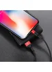 Дата кабель Hoco X26 Xpress Lightning Cable (1m) Черный / Красный