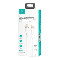 Дата кабель Usams US-SJ489 U64 Type-C To Lightning 20W PD (1.2m) Білий