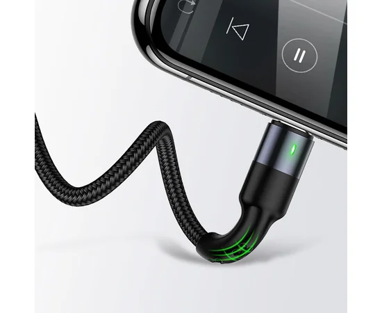 Дата кабель Usams US-SJ318 U26 Spring 3in1 Usb to Combo (1.5m) Черный