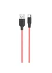 Дата кабель Hoco X21 Plus Fluorescent Silicone Type-C Cable (1m) Красный
