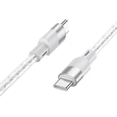 Дата кабель Hoco X99 Crystal Junction Type-C to Type-C 60W (1.2m) Gray