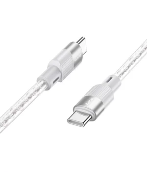 Дата кабель Hoco X99 Crystal Junction Type-C to Type-C 60W (1.2m) Gray