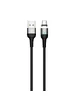 Дата кабель USAMS US-SJ327 U28 Magnetic USB to Type-C (1m) (3A) Серый
