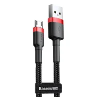 Дата кабель Baseus Cafule MicroUSB Cable 1.5A (2m) Красный / Черный