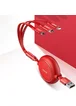 Дата кабель Baseus Golden Loop 3-in-1 (1.2m) Красный
