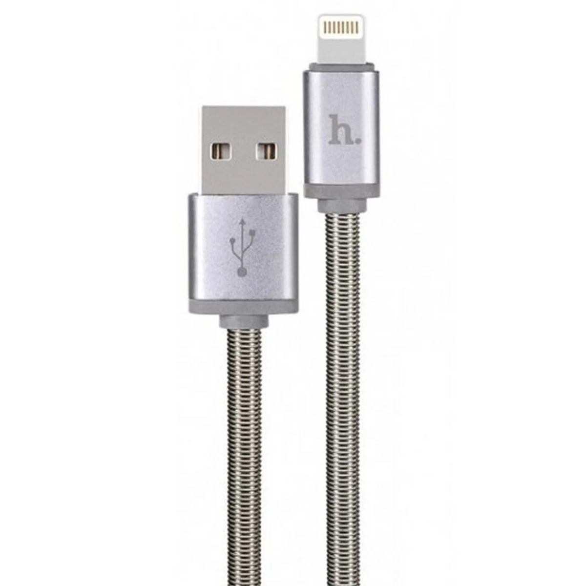 Дата кабель Hoco U5 "Full-Metal" Lightning Cable (1.2m) Срібний
