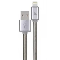 Дата кабель Hoco U5 "Full-Metal" Lightning Cable (1.2m) Срібний