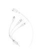 Дата кабель Hoco X25 "Soarer" 3in1 Lightning -MicroUSB-Type-C Белый