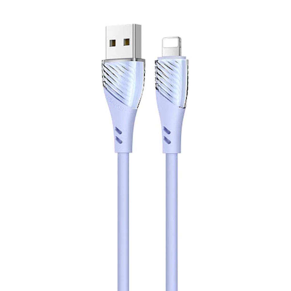Дата кабель Usams US-SJ493 U65 Liquid Silicone USB to Lightning 3A 1m Голубой