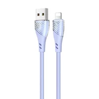 Дата кабель Usams US-SJ493 U65 Liquid Silicone USB to Lightning 3A 1m Голубой