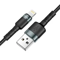 Дата кабель Hoco DU46 Charging USB to Lightning (1m) Черный