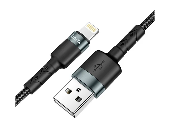 Дата кабель Hoco DU46 Charging USB to Lightning (1m) Черный