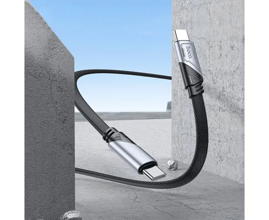 Дата кабель Hoco U119 Machine charging data Type-C to Type-C 60W (1.2m) Black