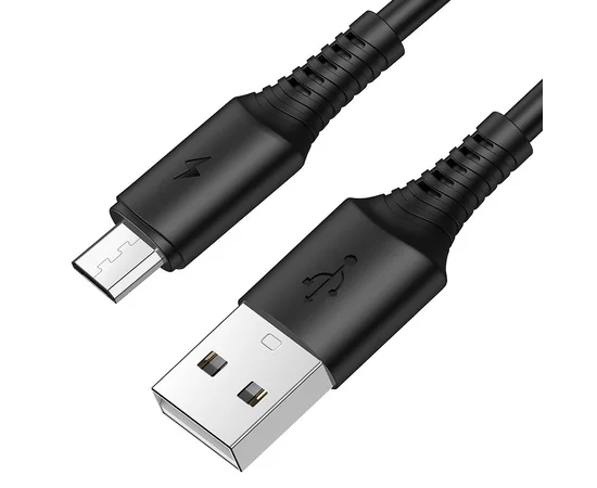 Дата кабель Borofone BX47 Coolway USB to MicroUSB (1m) Черный