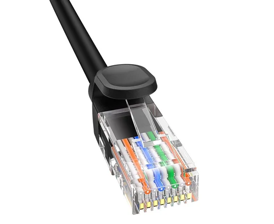 Кабель Baseus High Speed CAT5 Gigabit Ethernet Cable (Round Cable) 1m Cluster (B00133206111-01) Black