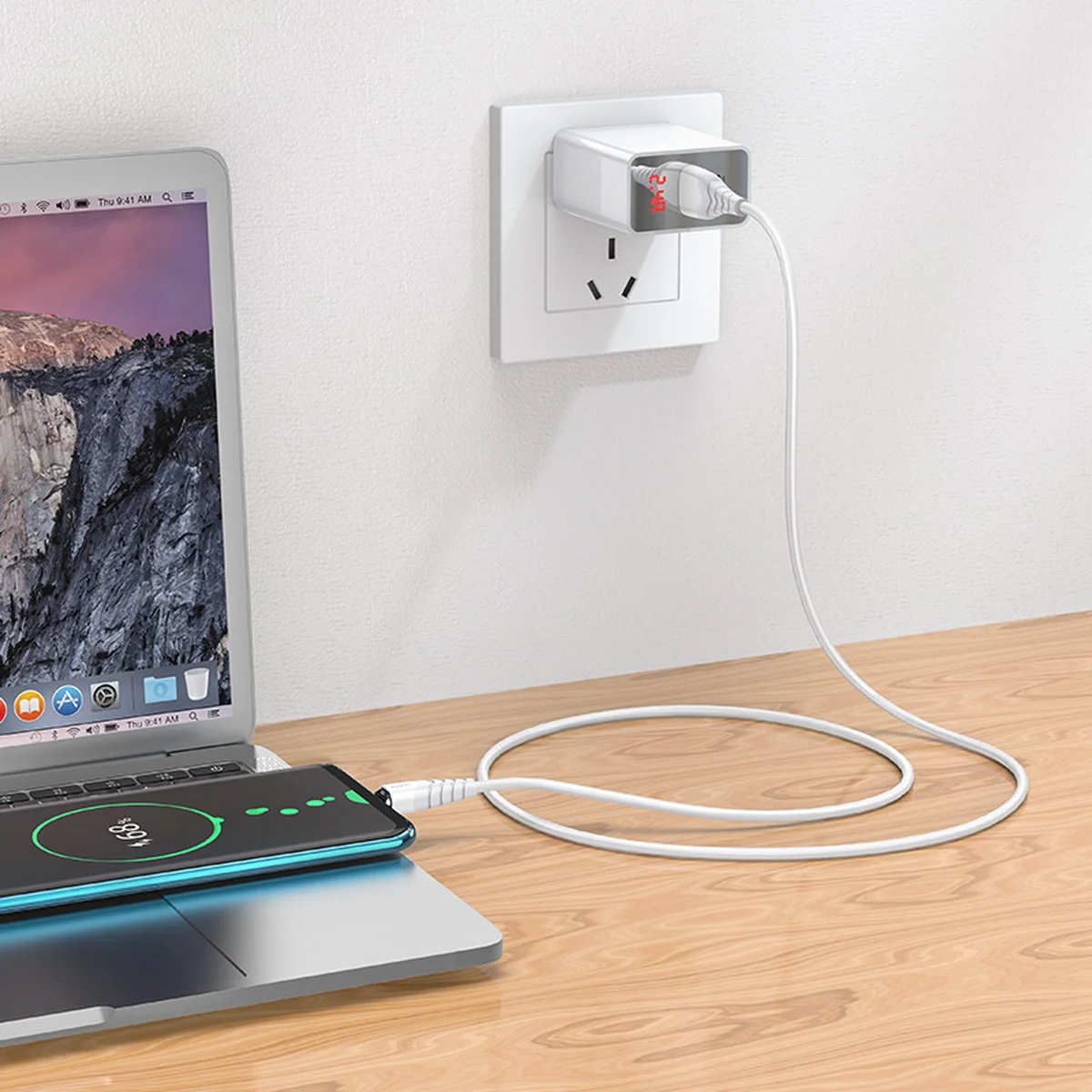 Дата кабель Hoco X63 "Racer" USB to Type-C (1m) Белый