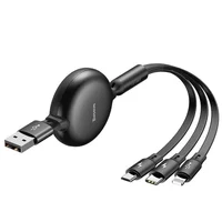 Дата кабель Baseus Little Octopus 3-in-1 3.5A (1.2m) (CAMLT-ZY) Чорний