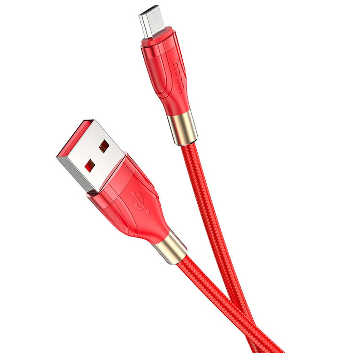 Дата кабель Hoco U92 "Gold collar" MicroUSB (1.2 m) Красный