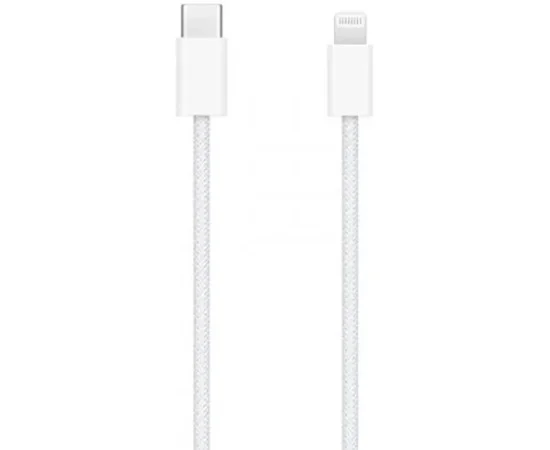 Дата кабель USB-C to Lightning FineWoven Mac PD for Apple (AAA) (1m) (no box) White