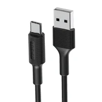 Дата кабель Borofone BX1 EzSync USB to Type-C (1m) Чорний