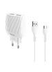 СЗУ Hoco C78A (2USB/2.4A) + Type-C Белый