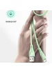Дата кабель Usams US-SJ493 U65 Liquid Silicone USB to Lightning 3A 1m Зеленый